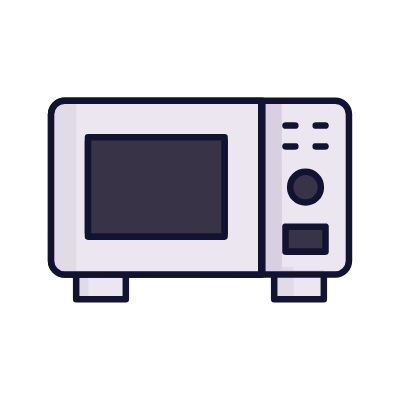 Microwave, Animated Icon, Lineal
