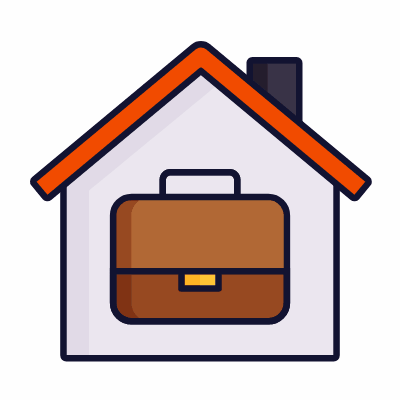 Home office, Animated Icon, Lineal