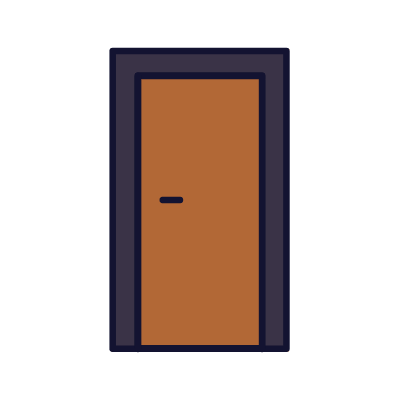 Door, Animated Icon, Lineal