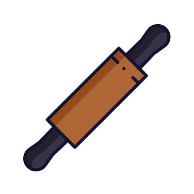 Rolling pin, Animated Icon, Lineal