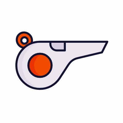 Whistle, Animated Icon, Lineal