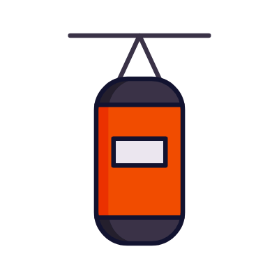 Punching bag, Animated Icon, Lineal