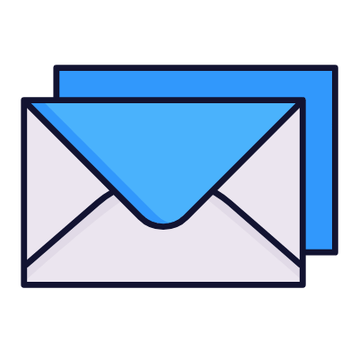 Two emails, Animated Icon, Lineal