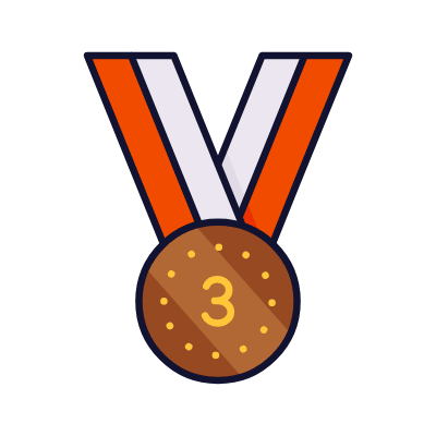 Third place, Animated Icon, Lineal