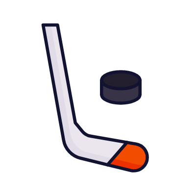 Hockey, Animated Icon, Lineal