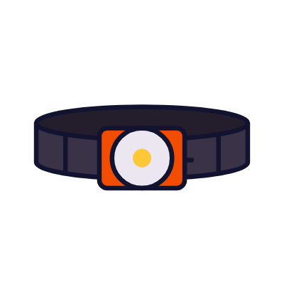 Head lamp, Animated Icon, Lineal