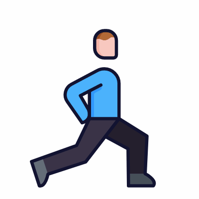 Stretching, Animated Icon, Lineal