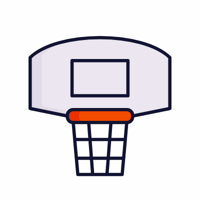 Basket ball, Animated Icon, Lineal