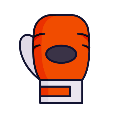 Boxing glove, Animated Icon, Lineal