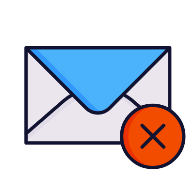 Mail error, Animated Icon, Lineal
