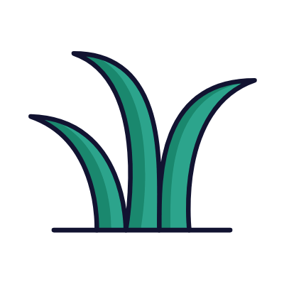 Grass, Animated Icon, Lineal