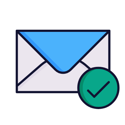 Approved mail, Animated Icon, Lineal