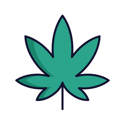 Cannabis, Animated Icon, Lineal