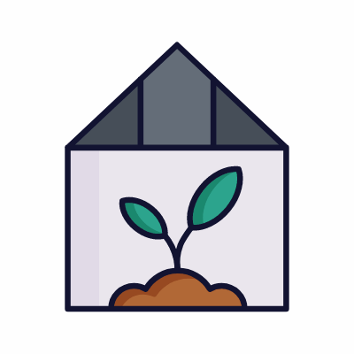 Greenhouse, Animated Icon, Lineal