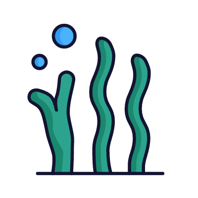 Algae, Animated Icon, Lineal