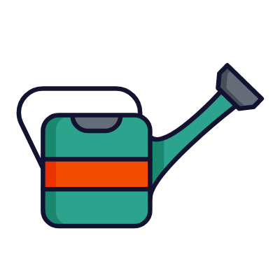 Watering can, Animated Icon, Lineal
