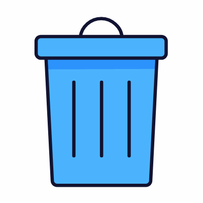 Bin, Animated Icon, Lineal
