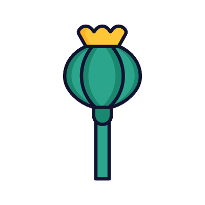 Poppy, Animated Icon, Lineal