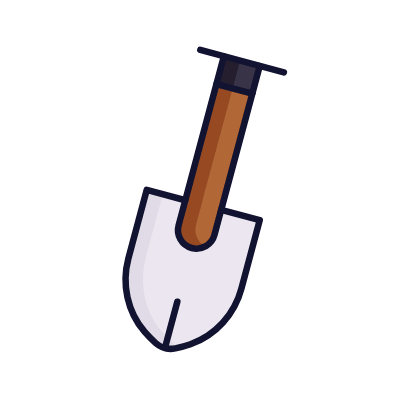 Shovel, Animated Icon, Lineal