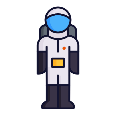 Astronaut, Animated Icon, Lineal