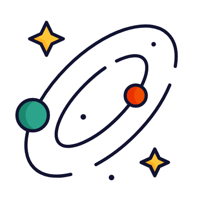 Galaxy, Animated Icon, Lineal