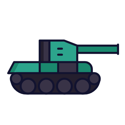 Tank, Animated Icon, Lineal