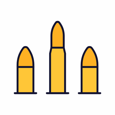 Bullets, Animated Icon, Lineal