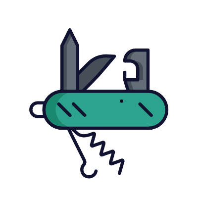 Swiss army knife, Animated Icon, Lineal
