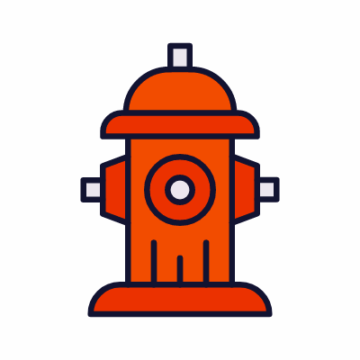 Fire hydrant, Animated Icon, Lineal