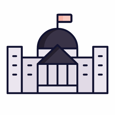 Parliament, Animated Icon, Lineal
