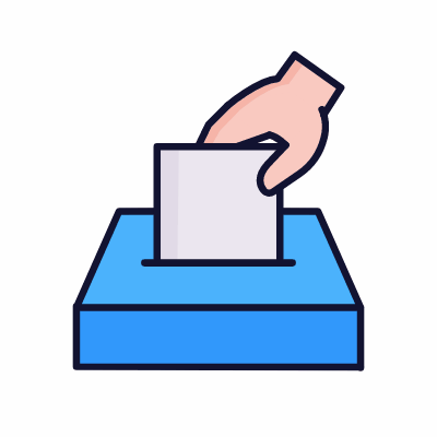 Elections, Animated Icon, Lineal