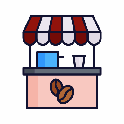 Café, Animated Icon, Lineal
