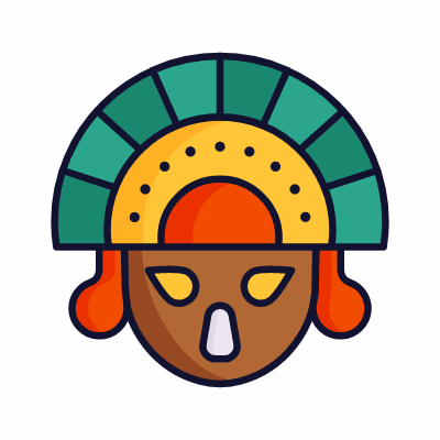 Aztec culture, Animated Icon, Lineal