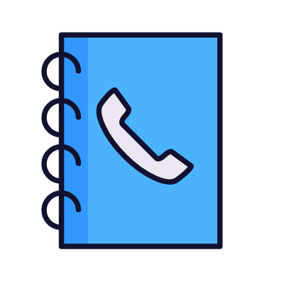 Phone contacts, Animated Icon, Lineal
