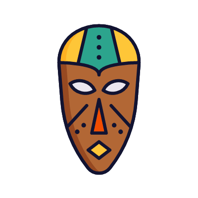 African culture, Animated Icon, Lineal