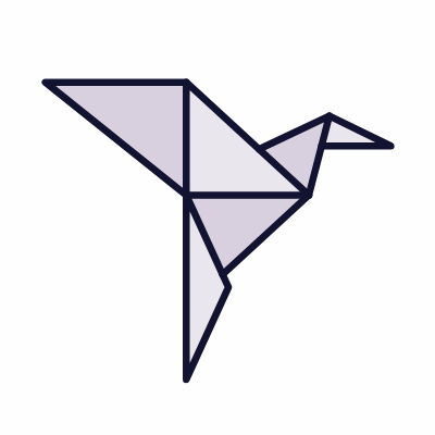 Origami, Animated Icon, Lineal