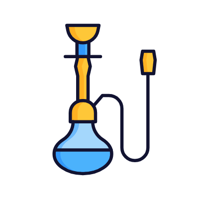 Hookah, Animated Icon, Lineal