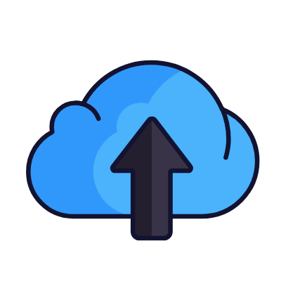 Cloud upload, Animated Icon, Lineal