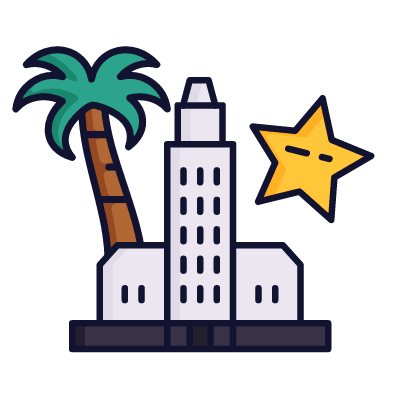 Los Angeles, Animated Icon, Lineal