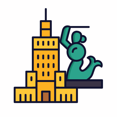Warsaw, Animated Icon, Lineal