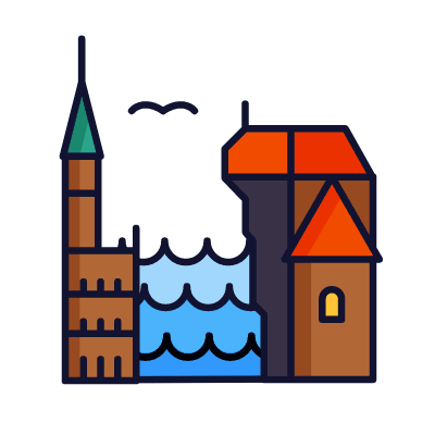 Gdańsk, Animated Icon, Lineal