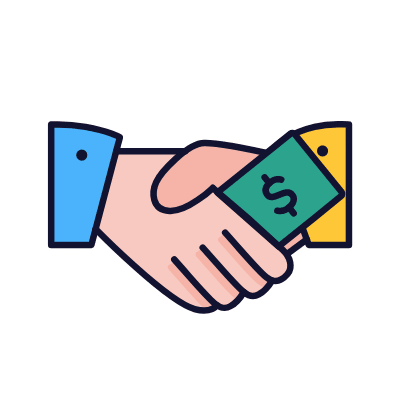 Bribery, Animated Icon, Lineal
