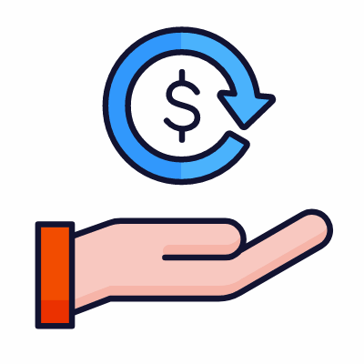 Refund, Animated Icon, Lineal