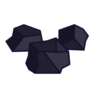 Coal, Animated Icon, Lineal