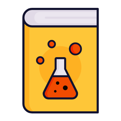 Chemistry Book, Animated Icon, Lineal