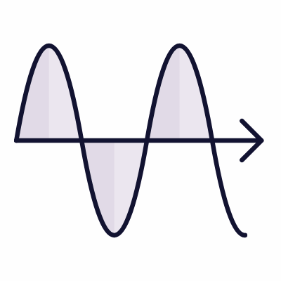 Sine, Animated Icon, Lineal