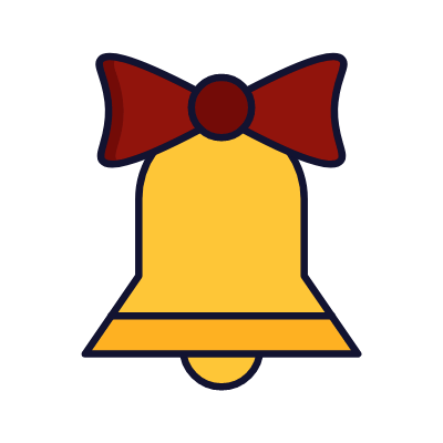 Jingle Bell, Animated Icon, Lineal
