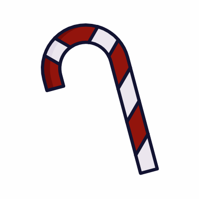 Candy cane, Animated Icon, Lineal