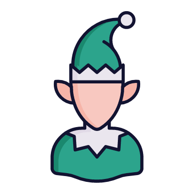 Elf, Animated Icon, Lineal