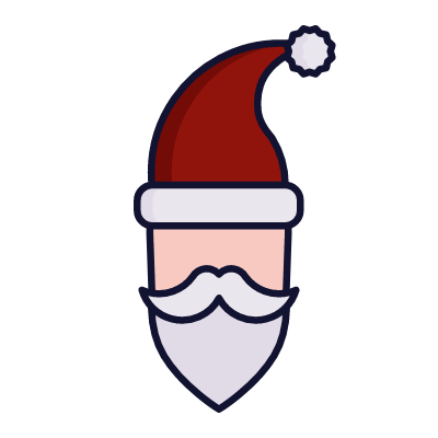 Santa, Animated Icon, Lineal